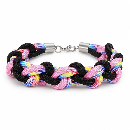 bransoletki - inne Bransoletka Rainbow z paracordu