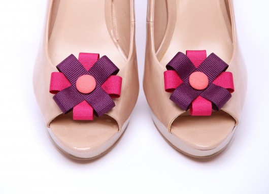 Rosette - Violet - klipsy do butów HowDoILook