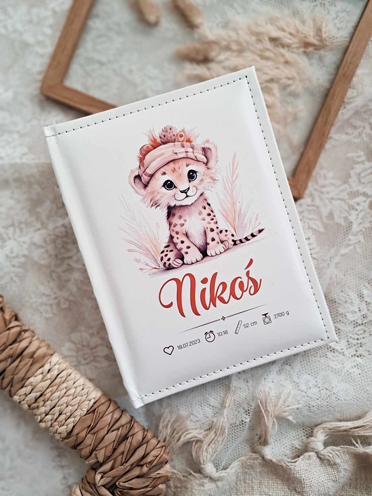 Chrzest - inne ALBUM LWIĄTKO  METRYCZKA URODZENIA , prezent na chrzest, roczek, święta