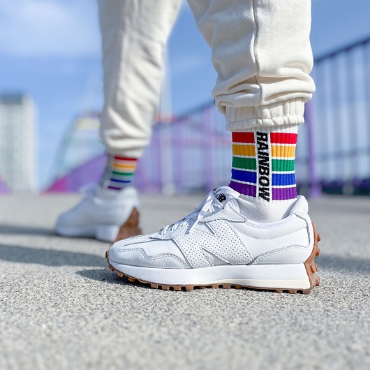 skarpetki damskie Damskie kolorowe skarpetki tęczowe Rainbow