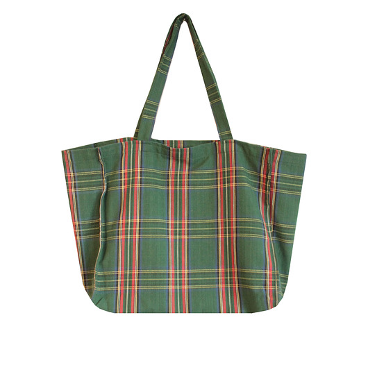 torby na zakupy Torba na zakupy; 100% bawełniana, w kratkę