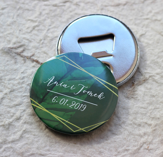 dodatki ślubne Magnes z otwieraczem 10szt - dowolny wzór