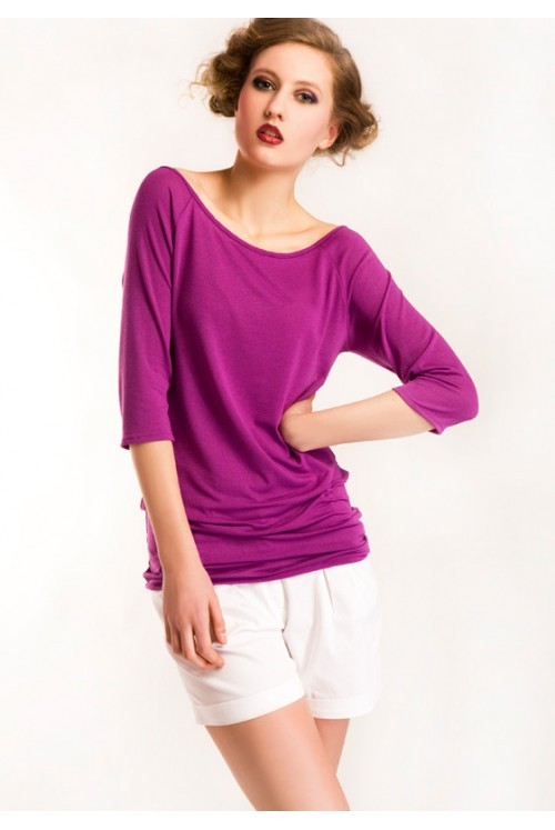 Bluzka Blu01 rozm 38, fiolet Lanti