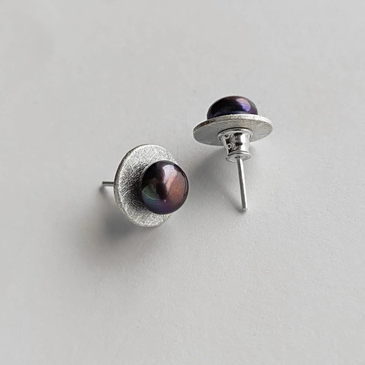 kolczyki z kamieniami Kolczyki OKRĄG