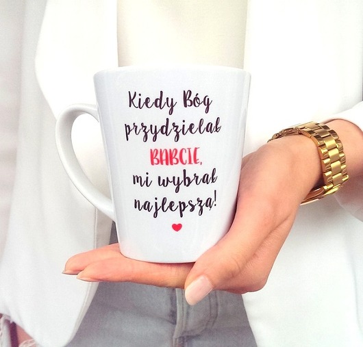 kubki Kubek   Latte  dla  Babci