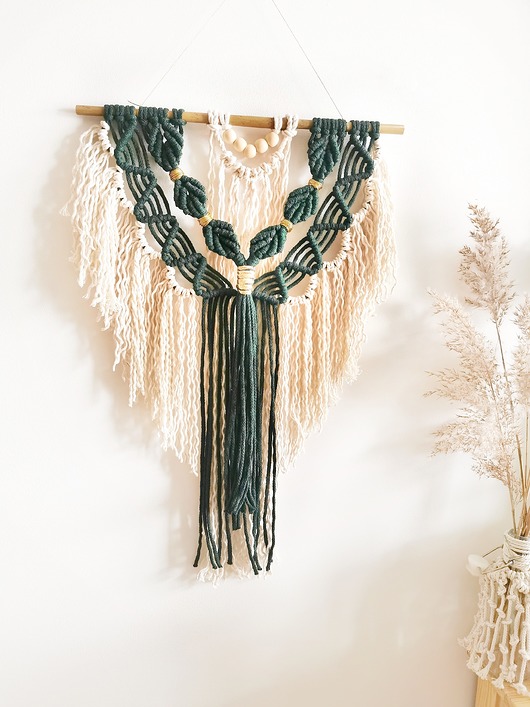 Makrama "Rafa" dekoracja ścienna Boho Vintage Hygge Macrame