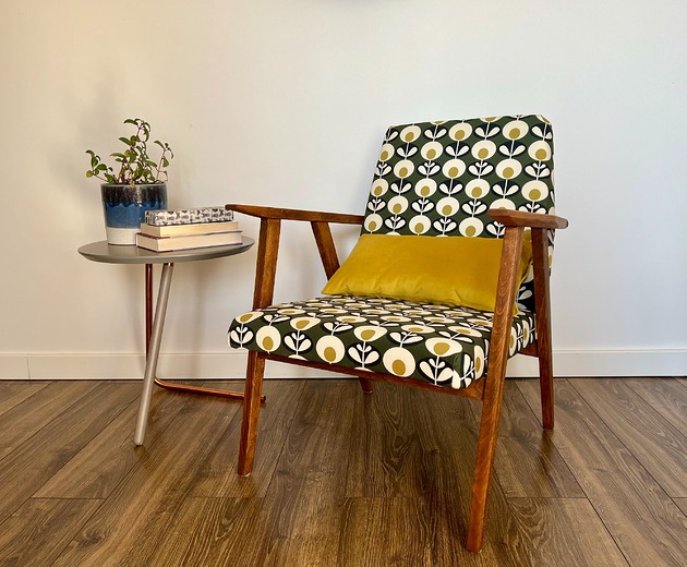 fotele Fotel lata 60.  po pełnej renowacji  mid-century modern