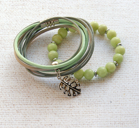 KOMPLET :: NEW! pastel set MONSTERA kaktusia