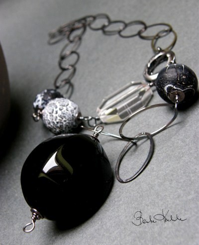 black/white collection - onyks i kryształ Beata Kwiatkowska