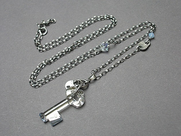 kolie Blue key  vol. 4 - naszyjnik