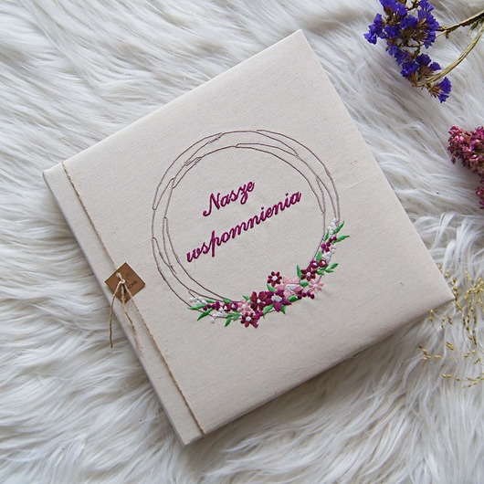 Kwadratowy album,wianek ślubny Albumy ARHome