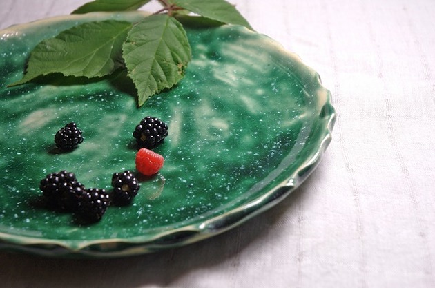 Talerz duży "Zielone niebo" Ceramiczności