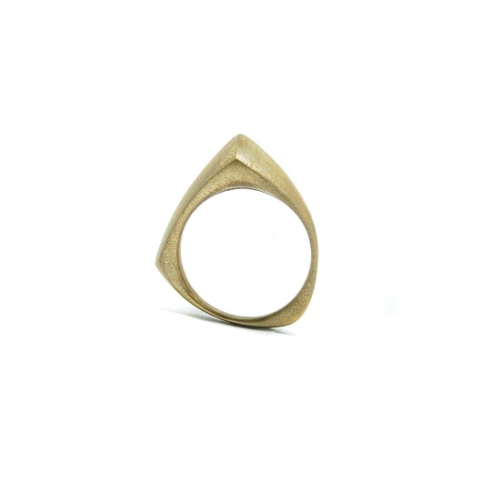 pierścionki złote BLOW RING / satin brass