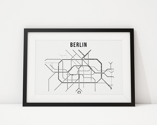 Plakat BERLIN metro  Moje Metro