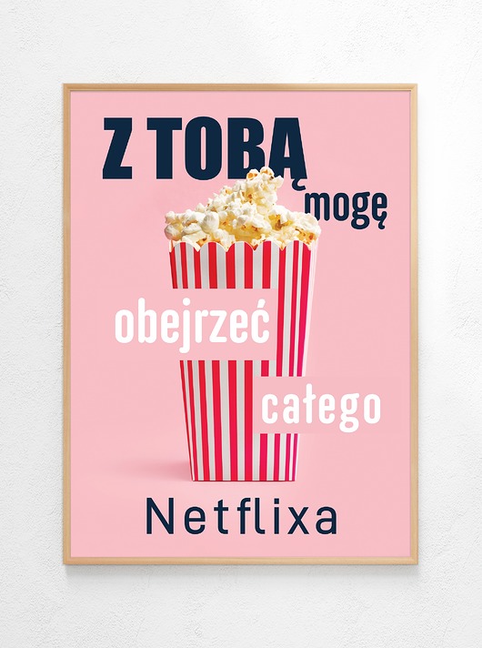 plakaty Plakat Netflix różowy