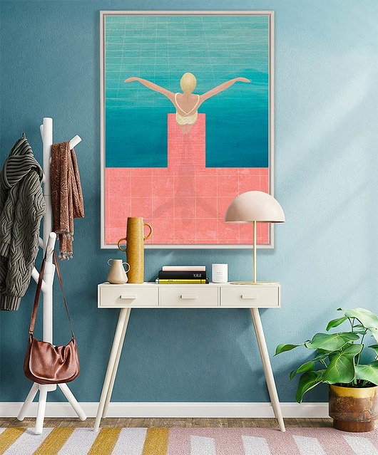 plakaty Skok do wody - plakat autorski