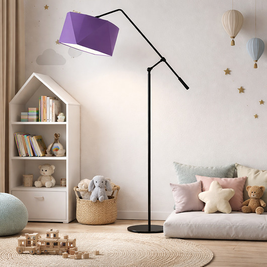 lampy do pokoju dziecka Lampa podłogowa na wysięgniku do pokoju dziecka COLMA KIDS
