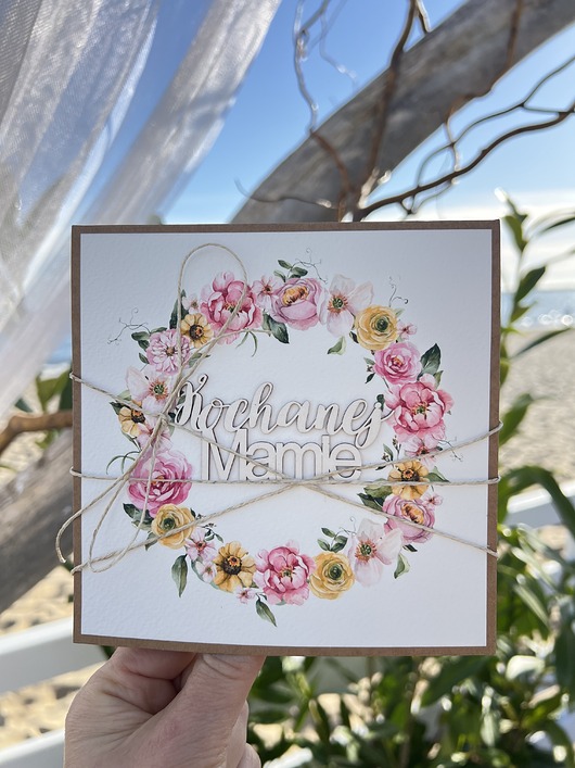 kartki scrapbooking Ręcznie robiona kartka na dzień matki dla mamy