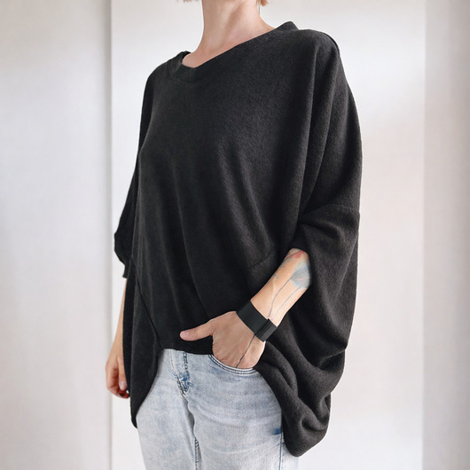 swetry damskie Sweter VV Czarny