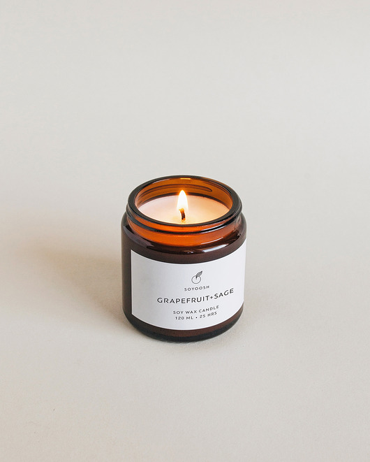 świece zapachowe Świeca sojowa Grapefruit+Sage