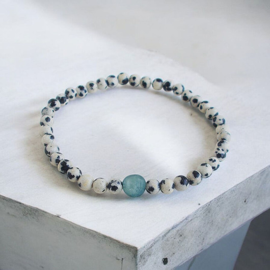 bransoletki z kamieni naturalnych Jaspis i kianit Bransoletka