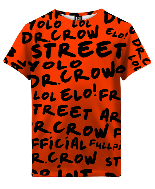 t-shirty dla chłopców T-shirt Boy DR.CROW Dr.Crow Orange