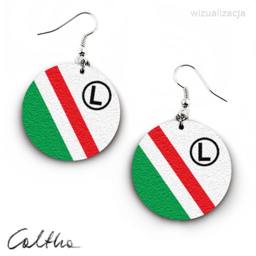 Legia - kolczyki Caltha