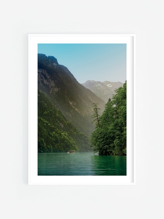 fotografia Plakat Jezioro w górach
