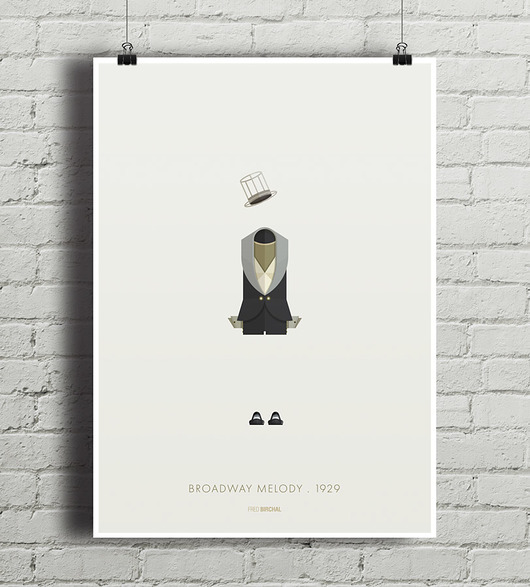 Broadway Melody - plakat A4 minimalmill