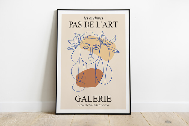 Pablo Picasso, grafika modern, inspiracja Pas De LArt