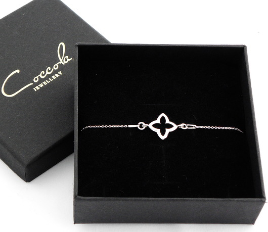 BRANSOLETKA SREBRO 925 Z LILIĄ Coccola JEWELLERY