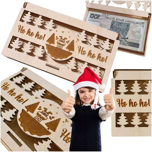 kartki scrapbooking Kasetka na banknoty Koperta Opakowanie Pudełko świąteczne na pieniądze