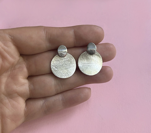 kolczyki srebrne Kolczyki Plates - srebro 925