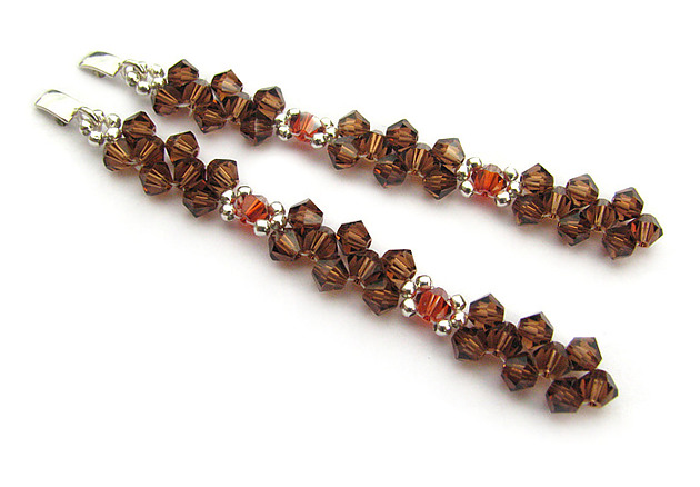 kolczyki swarovski Kolczyki Swarovski Okruchy jesieni 