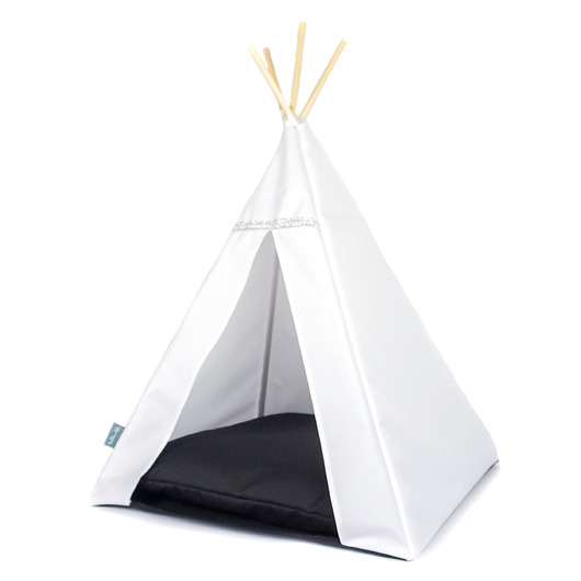 Legowisko Tipi Glamour Białe - Czarny Halkalife