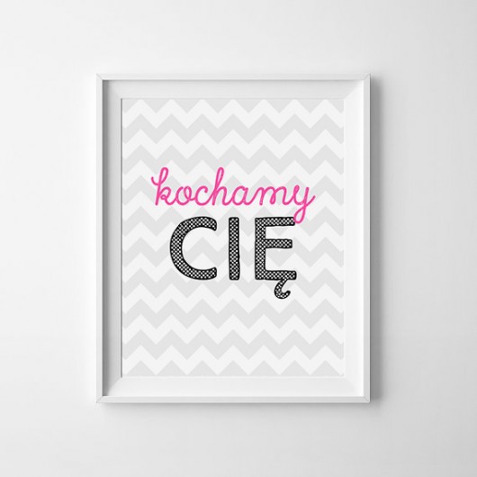 Obrazek kochamy Cię smalldesign