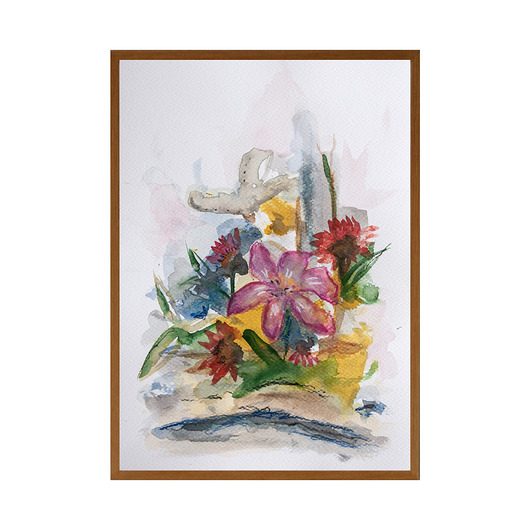 obrazy ORYGINAŁ. Akwarelowy ogród 11 - 30x20cm
