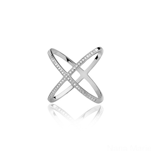 pierścionki - różne Pierścionek Criss Cross