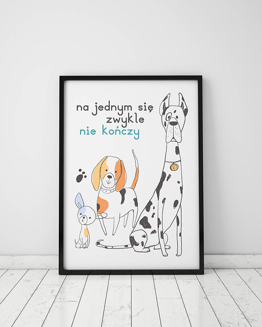 plakat. na jednym zwykle się nie... (format A3) Love Life and Forest