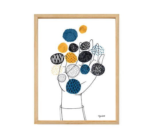 Plakat Hand Regina Land Atelier