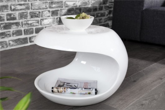 Stolik kawowy Drop White 40cm (Z35569) Home Design