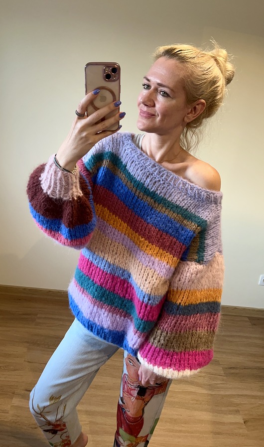 swetry damskie  Sweter oversize