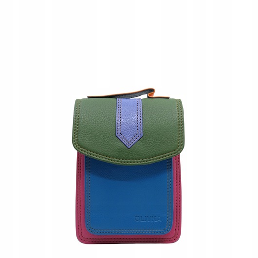 torby na ramię Torebka na telefon skórzana damska listonoszka z rączka i szlufką na pasek