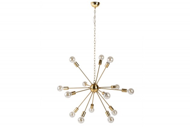 lampy wiszące Lampa wisząca Proxima złota łańcuch 85cm