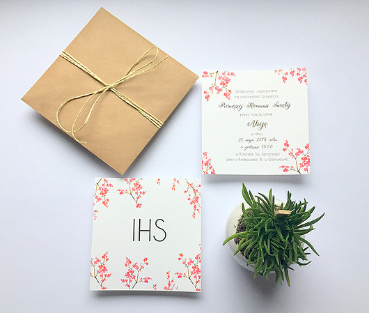 zaproszenia na komunię Zaproszenie na Komunię Świętą FD6