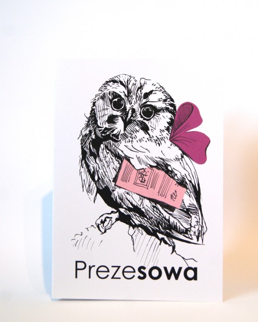Kartka - PrezeSOWA Fusherka
