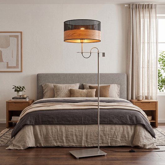 lampy stołowe Nowoczesna lampa stojąca do sypialni obok łóżka KAMERUN DUAL