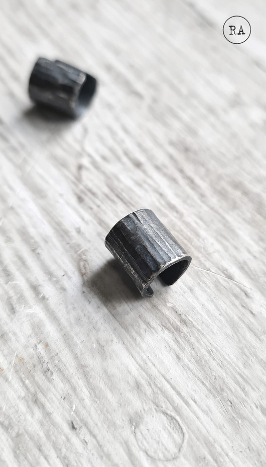 nausznice Nausznica na szczyt ucha srebro FOREST oksydowana