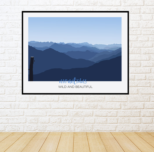 plakaty Plakat Panorama Alp 2