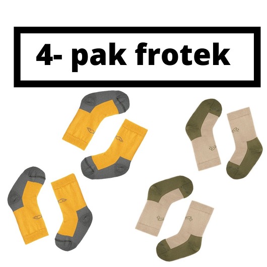 4 - Pack skarpetek - półfrotki Super Jumper